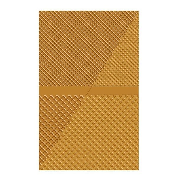 Texturplåt - DTM - Våffla - 13 x 20 cm - Mjuk plast - För vuxna och blandat Transparent