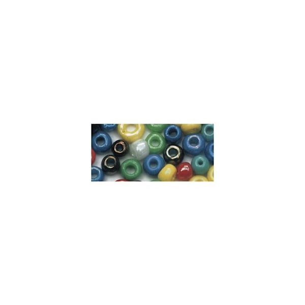 Rocailles, 2 mm ø, uigennemsigtige glans, assorterede, boks 17g