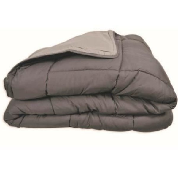 Mikrokuitupeitto 400g/m² CALGARY harmaa ja hopea 220x240cm Silvergrå