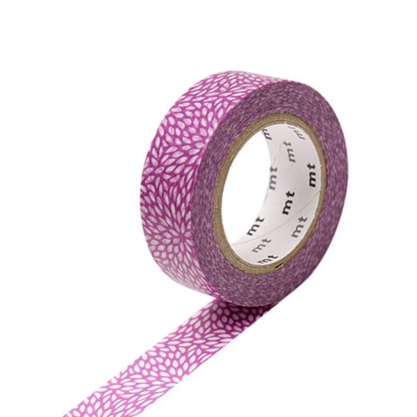 Masking tape fleur de riz - Fuchsia - 1,5 cm x 7 m Fuchsia
