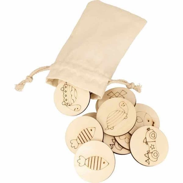 Huskelspil - Træ - Multifarvet - 24 dele - Tilpasselig - Barn/Unisex Beige