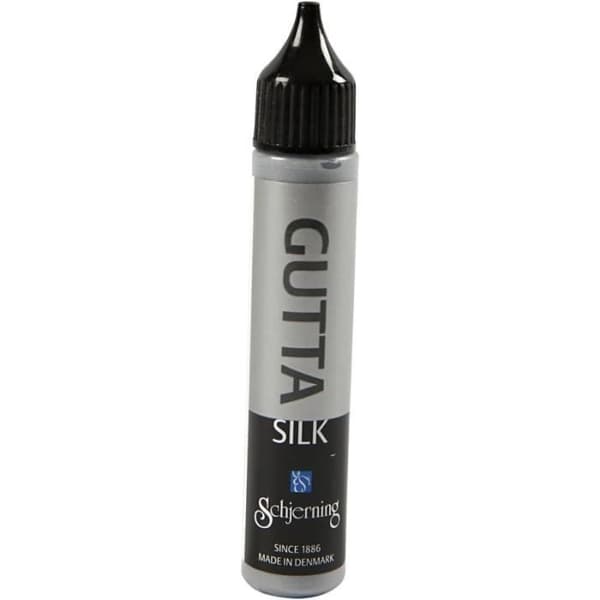 Dråbe pour maling på silke - Sølv - 30 ml