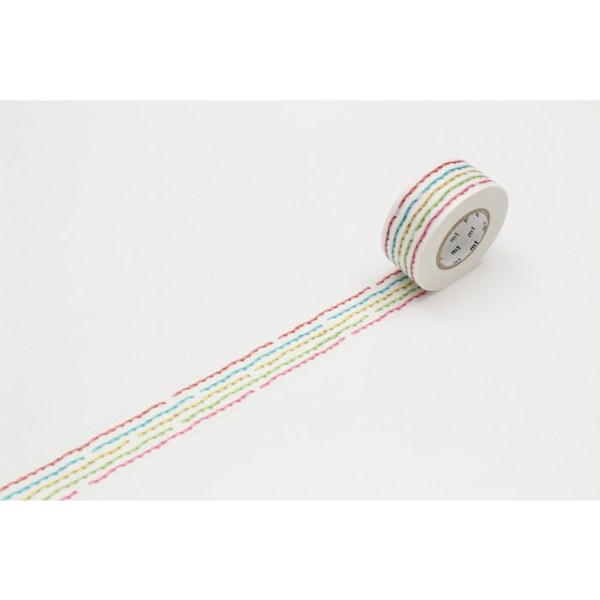 Masking Tape MT 2,5 cm PACK ompelu - sauma Flerfärgad