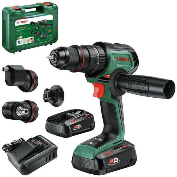 Sladdlös 18V slagborrmaskin Bosch - AdvancedImpact 18V-80 QuickSnap - 13 mm chuck + 3 bitar