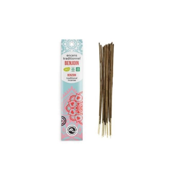 Røgelse - LES INCENSE DU MONDE - Benzoin - 60 pinde - 100% naturlig - 45 min brændetid