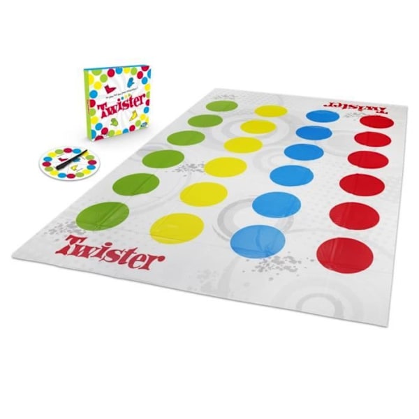 Twister - Juhlapeli lapsille - 6-vuotiaasta alkaen, Hasbro Gaming Röd