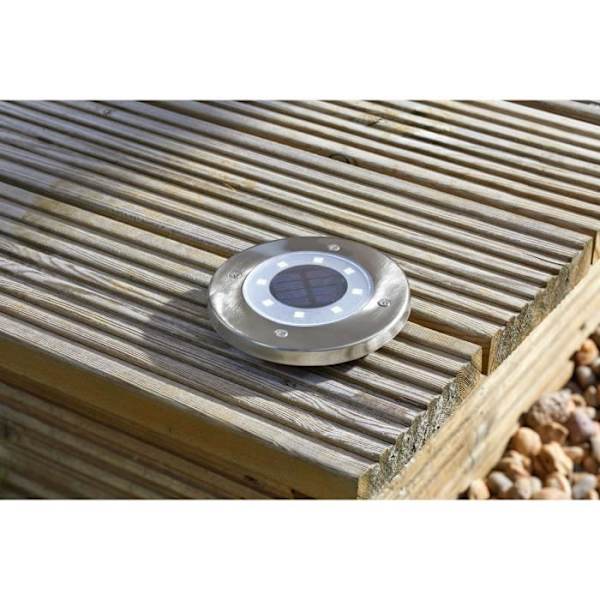 Paket med 4 UpSMART GARDEN solstrålkastare -Ljus - 5 lumen - Stål - Integrerad LED - SMART GARDEN Stål