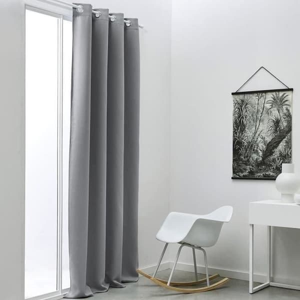 TODAY Verho Essential Uni - 140 x 240 cm - Harmaa Stål