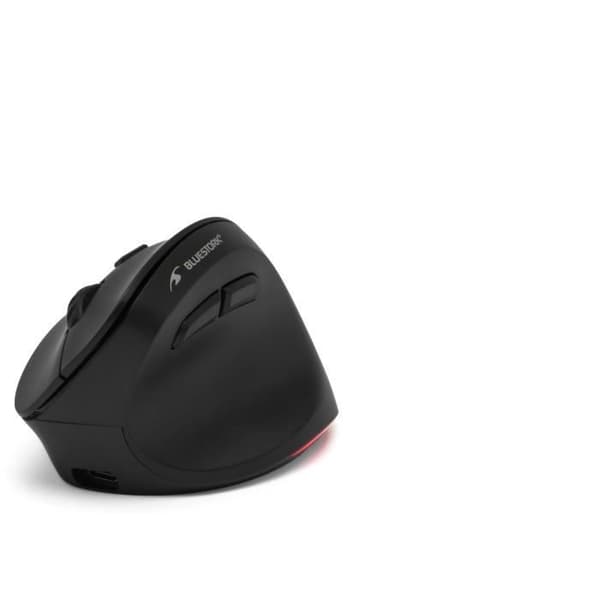Trådløs Ergonomisk Mus - BLUESTORK - ERGO LUMI - PC/MAC - Sort