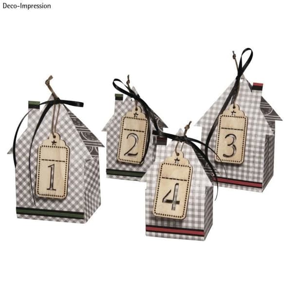 Pappersmall, Hus, 2 storlekar, sct.-LS 2 pcer