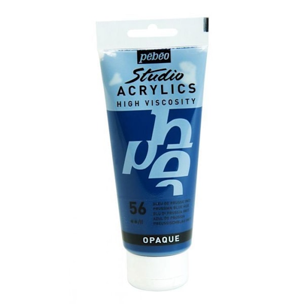 Akrylfärg - Pébéo - Studio - Preussisk blå - 100 ml - Satin - Blandat preussisk blå