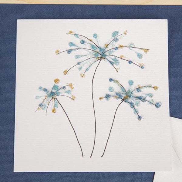 10 Glitter-liimapuikkoa liimapistooliin 10 x 0,7 cm - Sini-violetti Flerfärgad