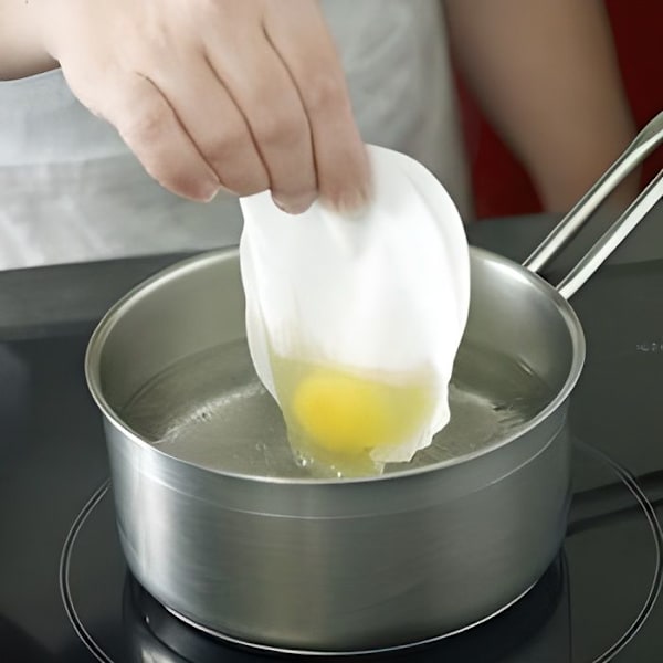 Säckar för pochering av ägg - POACHIES - 20-pack - Transparent - Papper - 11,3 x 14,6 cm Transparent