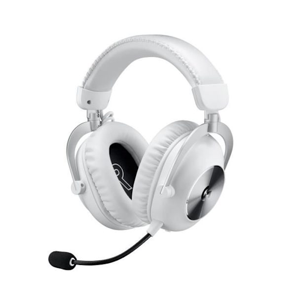 Gaming headset - Trådlös - Logitech G - Pro X 2 - Bluetooth - PS5, PS4, PC - Vit Vit