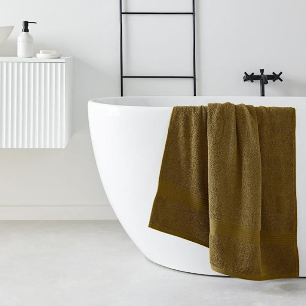 TODAY Essential - Badlakan 70x130 cm 100% Bomull bronsfärg kastanj
