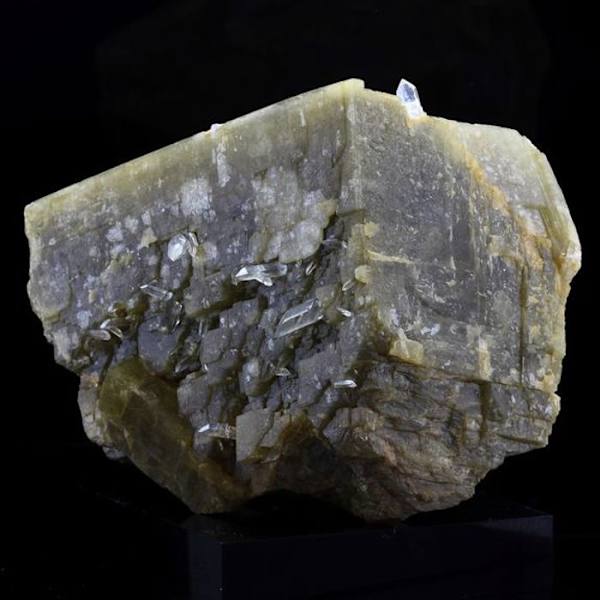 Sten og mineraler. Siderit, Kvarts. 1328,0 øre. Mésage Mine, Vizille, Frankrig..