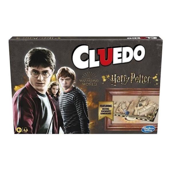 Cluedo Harry Potter, lautapeli, 5 pelaajaa, 8-vuotiaat ja sitä vanhemmat, Hasbro Gaming: Wizarding World -versio Flerfarvet