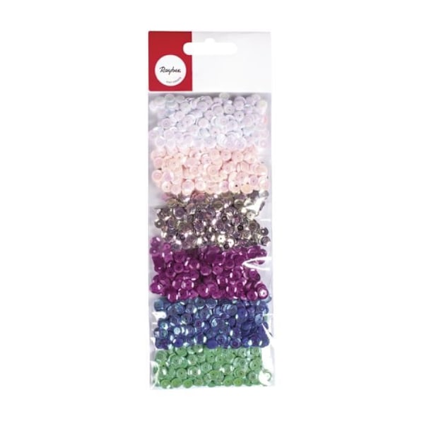 Blandede glimmer "Fairy Tale", 6mm, 6 farver à 7g, kort-LS 42g