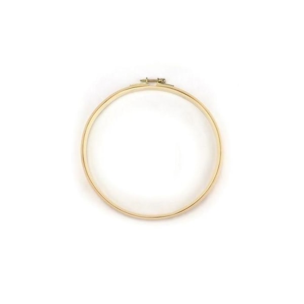 Træbroderitromle ø 10 cm Beige