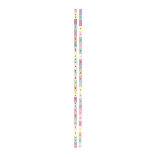 2 fine pastelfarvede dadel malertape Pastell