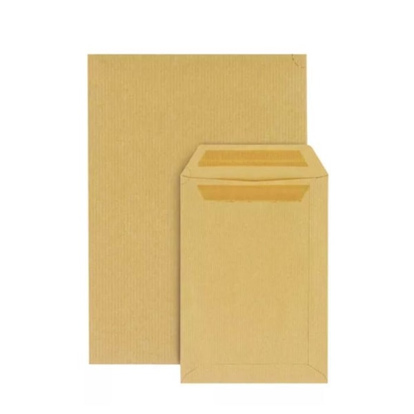 50 voimapaperitaskua - 17,6 x 25 cm kastanj