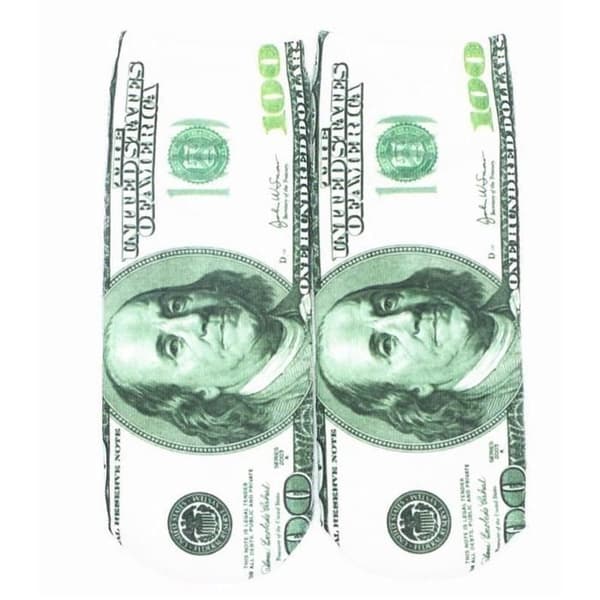 Socquettes - YOUDOIT - Billets Dollar USA - Taille Unique - 80% Bomuld - 17% Nylon