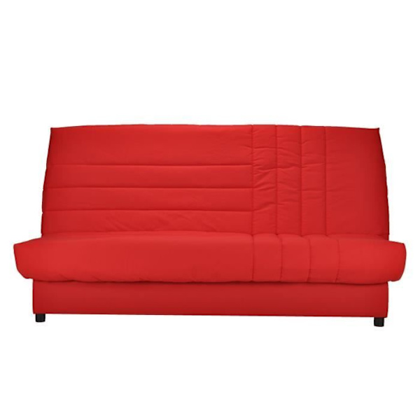 COMFORT BULTEX 3-personers sovesofa - Rødt stof L 192 x D 95 cm - BEIJA Röd