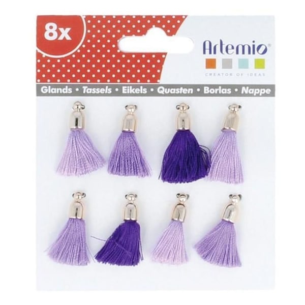 Pompon Violet 8 bitar Lila