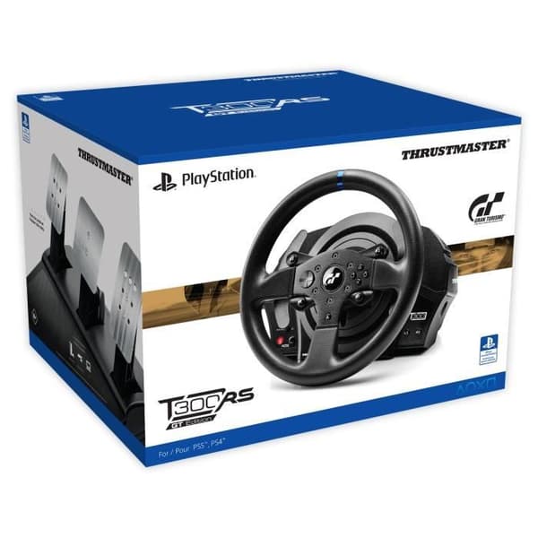 THRUSTMASTER T300RS GT Edition videospilrat - til pc / PS3 / PS4 / PS5 Fungerer med PS5-spil* Svart