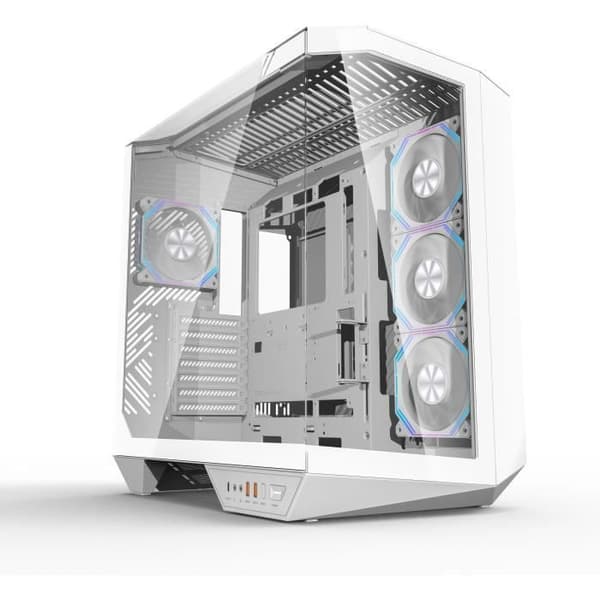 Chassi utan strömförsörjning - Kub - ATX-format - DARKFLASH DY470 - Vit