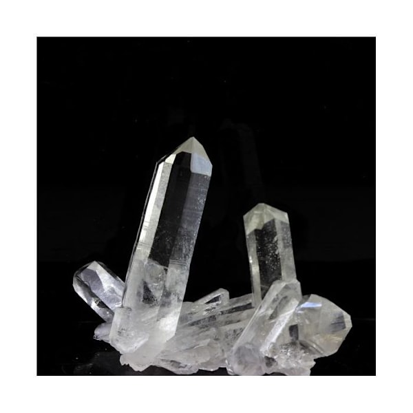 Sten og mineraler. Dobbelt-termineret kvarts. 82,5 ct. La Gardette-minen, Bourg d'Oisans, Isère, Frankrig.
