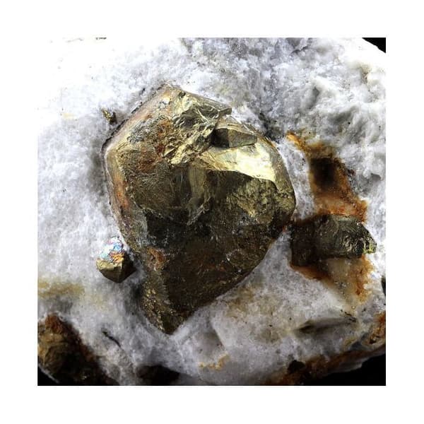 Sten og mineraler. Pyrit. 1795,5 ct. Trimouns Talc Mine, Ariège, Frankrig.