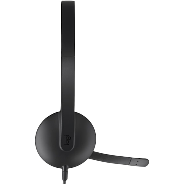 Hovedtelefon - Kabel - Logitech - H340 - USB - Støjbeskyttelse - Sort