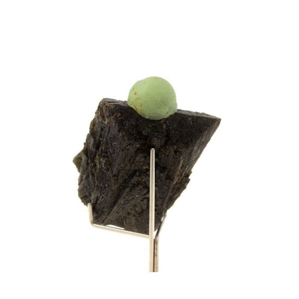 Sten og mineraler. Prehnite + Epidote. 450,0 ct. Diamonkara, Kayes, Mali.