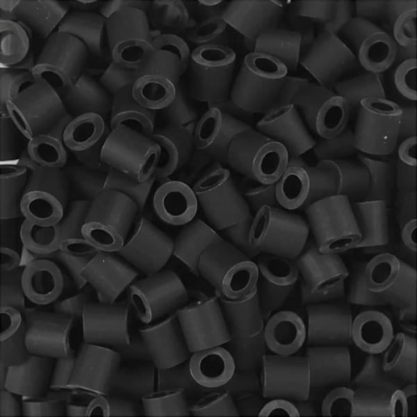 Perler til strygning Midi - 5 x 5 mm - 1000 stk Sort