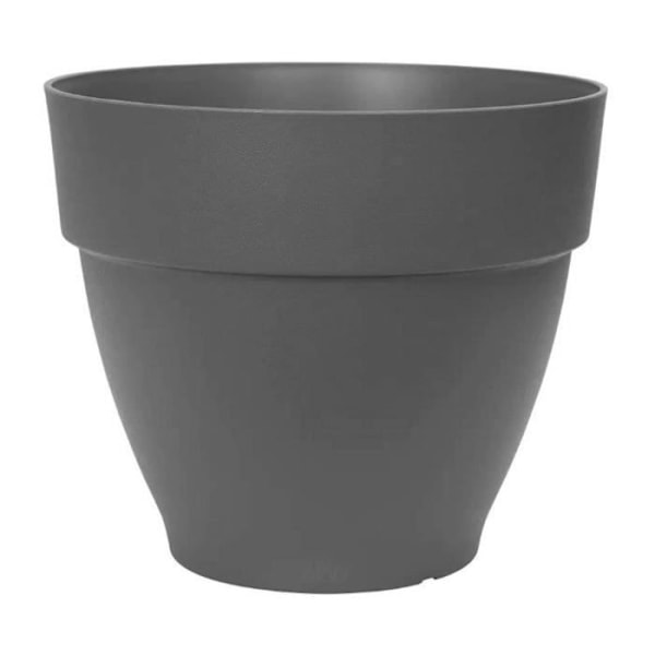 Elho Vibia Campana Rund Blomsterkasse 55 - Sort - Ø 55 x H 47 cm - udendørs - 100% genanvendt Antracit