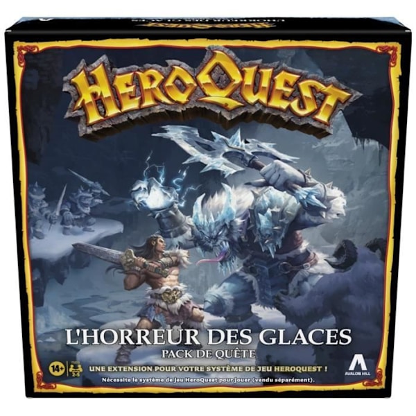 HeroQuest, Ice Horror Expansion, Ages 14+, HeroQuest Game System Required - Avalon Hill Blått och rött
