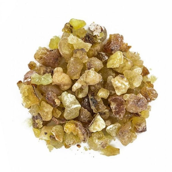 Røgelseholder diffuser i sort sten + Frankincense resin fra Somalia Svart