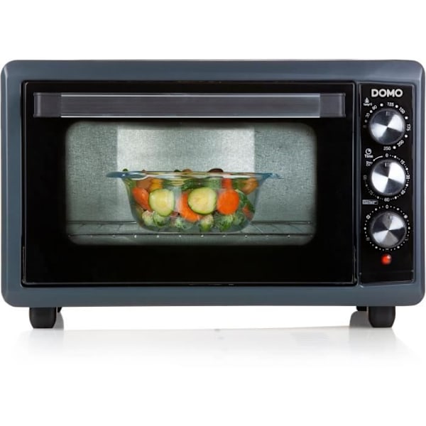 Mini varmluftsugn - DOMO DO518GO - 38 L - Svart - 1300 W - 90 min timer Midnattsblå
