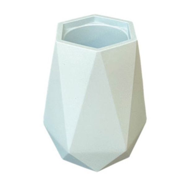 Jesmonite silikonform 10x8cm facetterad vas