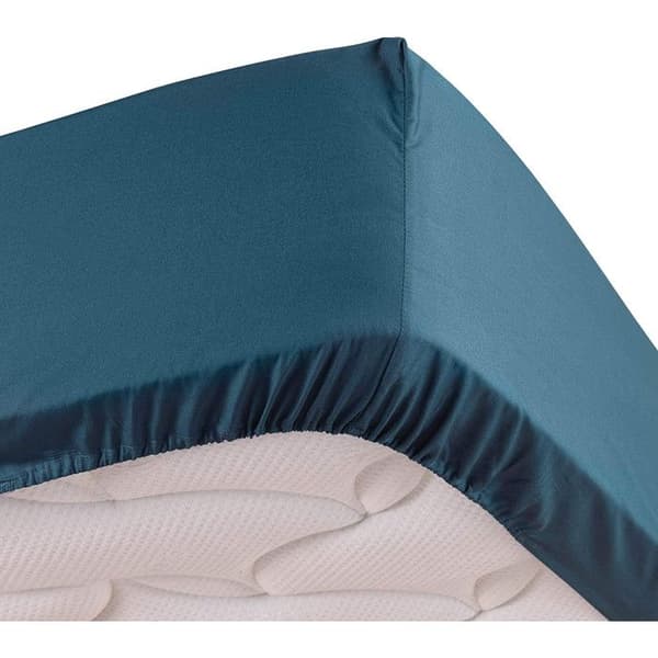 Draps Housse - PROMO LINGE - LIA - Percale av Bomull 78trådar - 200x160cm - blå blå