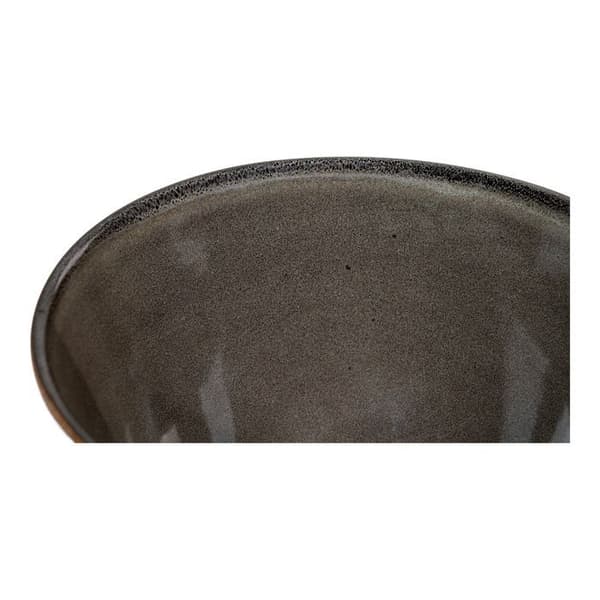 Sæt med 4 grå og brune keramikskåle ø 15x9 cm Grå