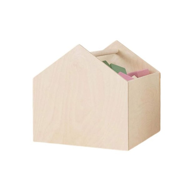 HOUSE förvaringslåda i lackerat trä Beige