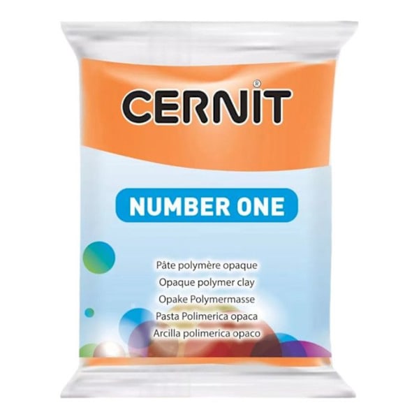 Polymeerimassa - Cernit - Number One - Oranssi - 62g - Lapset alkaen 8 vuotta Orange