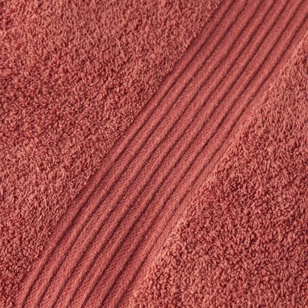 TODAY Essential - Maxi badelagen 90x150 cm 100% bomuld terracotta farve Röd