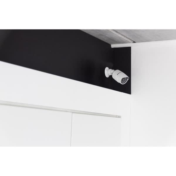 Dummykamera - CHACON - Aluminium - Blå LED - Vit Vit