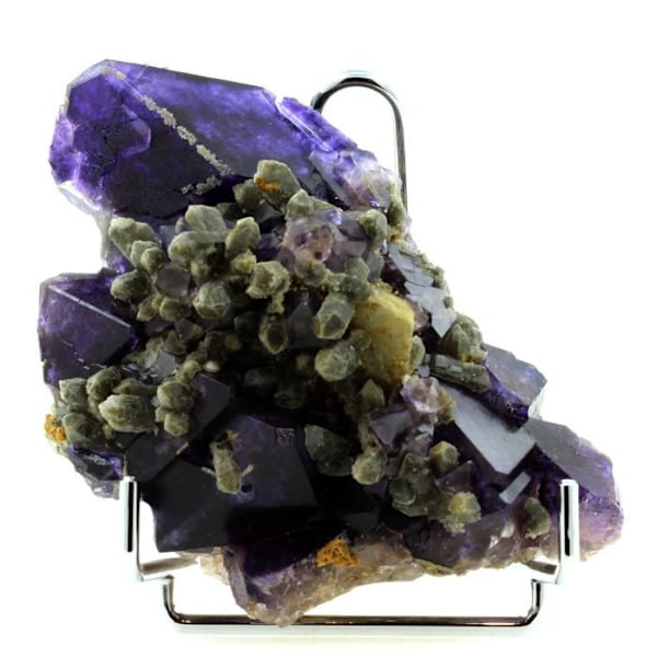 Sten og mineraler. Fluorit, Kvarts, Calcit. 7224,0 ct. (1,4 kg) Chifeng, Indre Mongoliet, Kina.