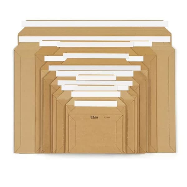 10 kartonkia - 25 x 20 cm brun