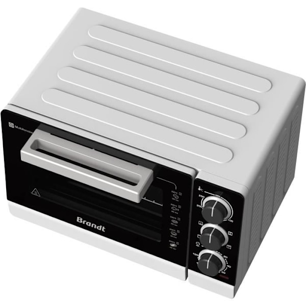 BRANDT FC265MWST Kompakt Ovn - 26L - Multifunktion - Justerbar termostat op til 250°C - Hvid og sort