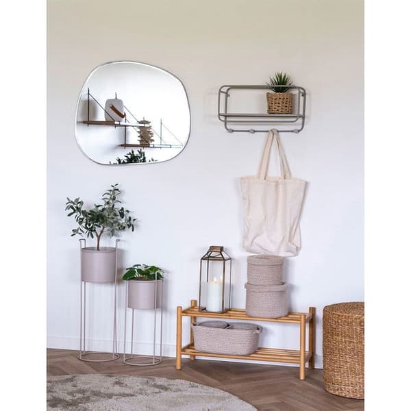 Sæt med 3 beige bomuldskurve beige